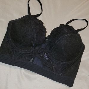 Black lingerie bra